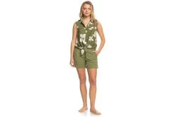 Roxy Tropical View Mouwloos Shirt Loden Green Dames -Koop de nieuwe sportmode. 37109654 4