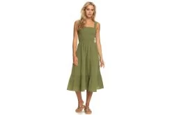 Roxy Honeymoon Avenue Jurk Loden Green Dames