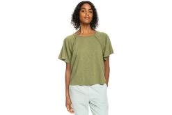 Roxy Time On My Side Top Loden Green Dames