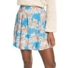 Roxy Golden Poppy Rok Azure Blue Palm Island Dames
