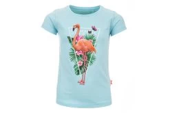 Stones And Bones Camille Flamingo T-shirt Sky Meisjes