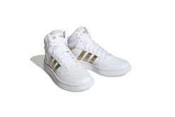 Adidas Hoops 3.0 Mid Sneaker Wit/goud Dames -Koop de nieuwe sportmode. 37110520 3