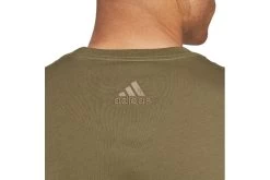 Adidas Essentials Single Jersey Linear Geborduurd Logo T-shirt Olive Strata Heren -Koop de nieuwe sportmode. 37111716 6