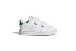 Adidas Advantage Lifestyle Court Two Sneakers Cloud White / Green / Core Black BABY