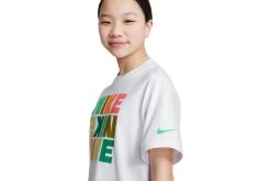 Nike Sportswear T-shirts Wit/Moss/Vivid Orange Meisjes -Koop de nieuwe sportmode. 37113257 3